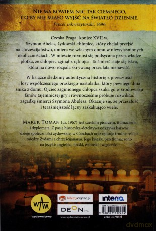 Straszna nowina o okrutnym mordzie Szymona Abelesa - Marek Toman [KSIĄŻKA]