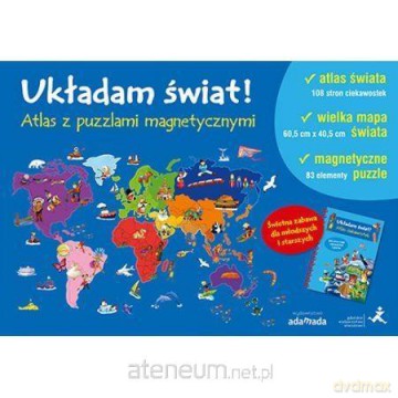 Układam świat! Atlas z puzzlami magnetycznymi [KSIĄŻKA]