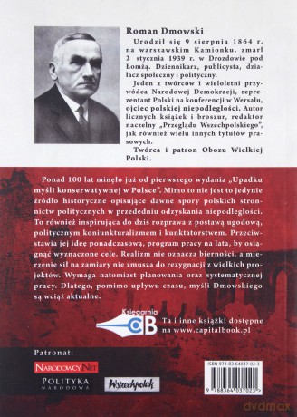 Upadek myśli konserwatywnej w Polsce - Roman Dmowski [KSIĄŻKA]