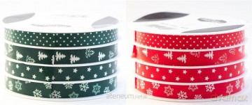 Wstążka 6mx10 mm Christmas