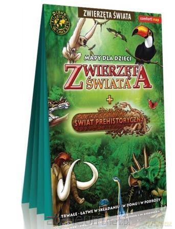 Zwierzęta świata + Świat prehistoryczny laminat [KSIĄŻKA]