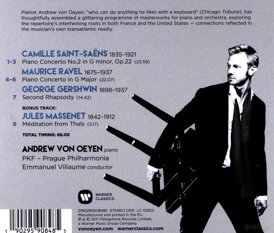 Andrew Von Oeyen: Saint-Saens, Ravel, Gershwin [CD]
