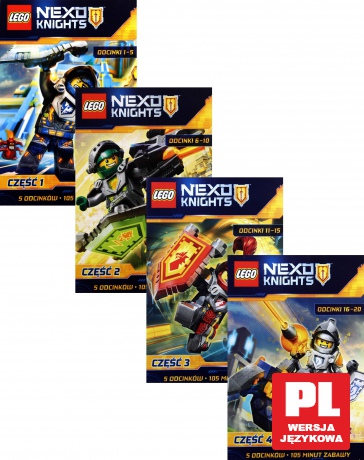 LEGO Nexo Knights 1-4 Pakiet [4DVD]