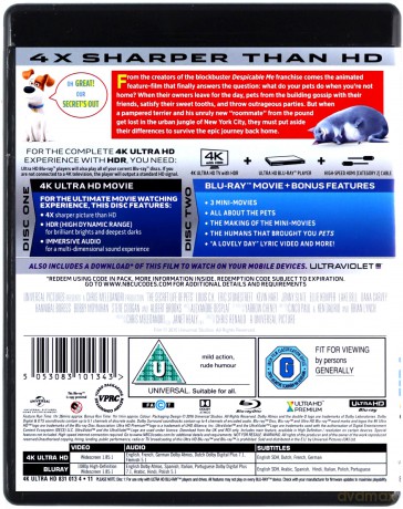 Sekretne życie zwierzaków domowych [Blu-Ray 4K]+[Blu-Ray]