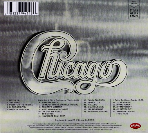 Chicago: Chicago II (Steven Wilson Remix) [CD]