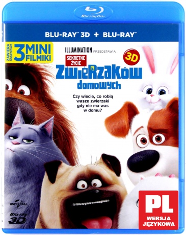 Sekretne Życie Zwierzaków Domowych [Blu-Ray 3D]+[Blu-Ray]