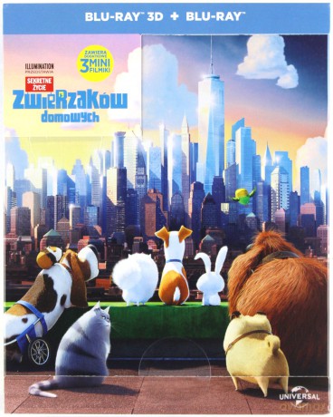 Sekretne Życie Zwierzaków Domowych (steelbook) [Blu-Ray 3D]+[Blu-Ray]