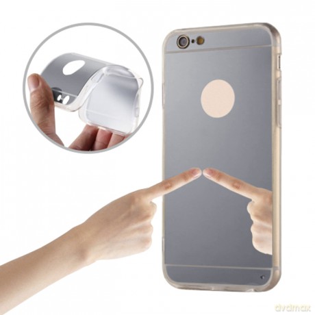Nakładka Mirror TPU do Samsung Galaxy S6 G920 srebrna