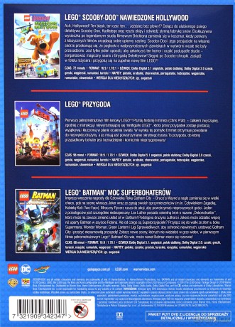 LEGO Pakiet 3 Filmów: LEGO Scooby-Doo / LEGO Przygoda / LEGO Batman [3DVD]
