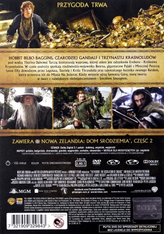 Hobbit: Pustkowie Smauga [DVD]