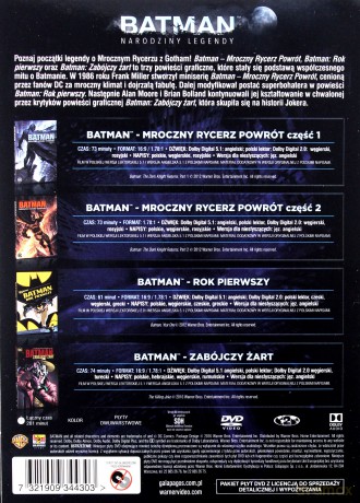Batman: Narodziny Legendy. Pakiet [4DVD]