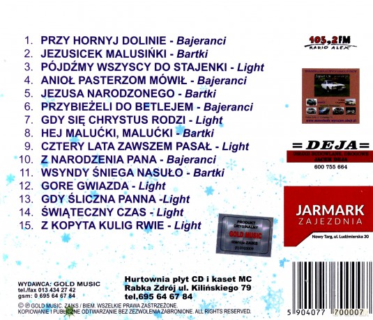Kolędy góralskie (Bajeranci,Bartki,Light) [CD]  