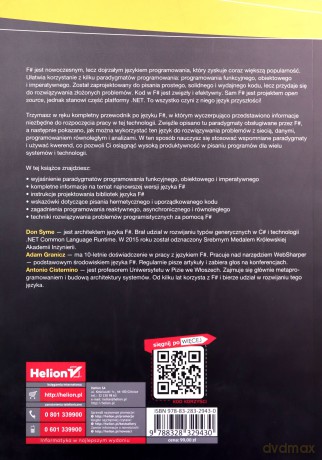 F# 4.0 dla zaawansowanych - Don Syme [KSIĄŻKA]