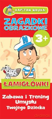 Łamigłówki zagadki obrazkowe 3+ Kapitan Nauka [KSIĄŻKA]