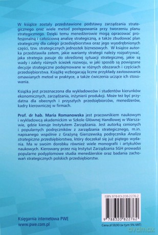 Planowanie strategiczne w przedsiębiorstwie - Maria Romanowska [KSIĄŻKA]