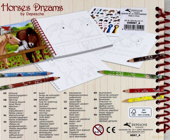 Szkicownik podręczny Horses dreams
