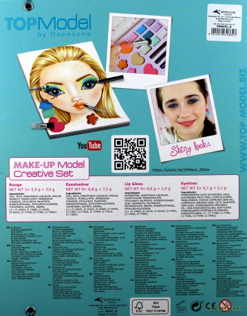 Zestaw kreatywny make up Top model