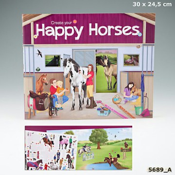 Zestaw kreatywny z naklejkami Horses dreams