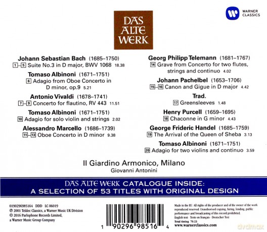 Il Giardino Armonico: Musica Barocca [CD]