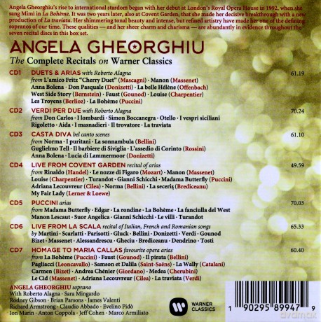 Angela Gheorghiu: The Complete Recitals On Warner Classics [7CD]