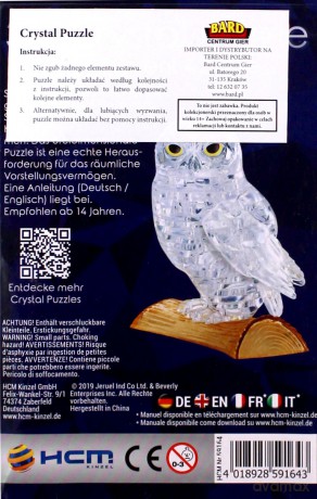 Crystal Puzzle Sowa biała [PUZZLE]
