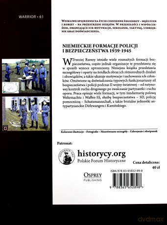 Niemieckie formacje policji i bezpieczeństwa 1939-1945 - Gordon Williamson [KSIĄŻKA]