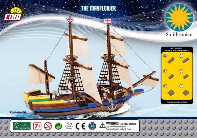 Pilgrim Ship Mayflower [KLOCKI]