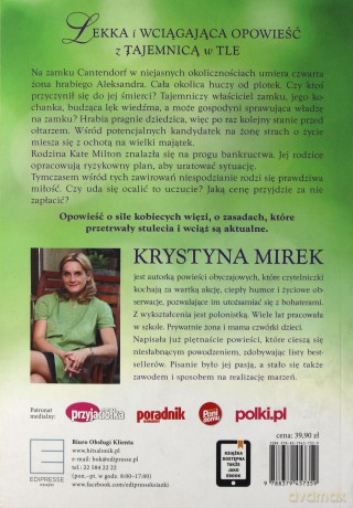 Saga rodu Cantendorf. Tajemnica zamku - Krystyna Mirek [KSIĄŻKA]