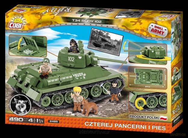 Small Army Czołg T34/85 Czterej Pancerni i pies