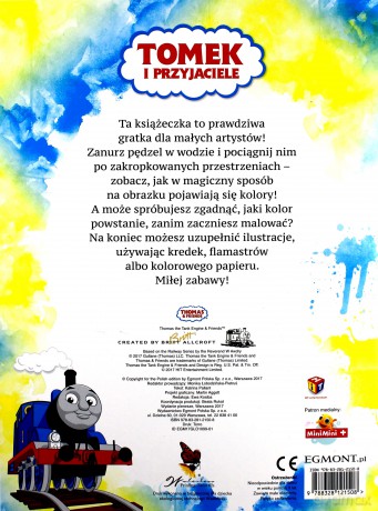 Wodne kolorowanie. Tomek i przyjaciele [KSIĄŻKA]