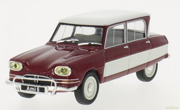 Citroen Ami 6 1961 (dark red/white)