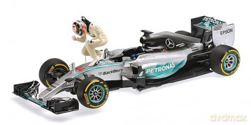 Mercedes AMG Petronas F1 Team W06 Hybrid #44 Lewis Hamilton Winner USA GP 2015 Set w/figurine