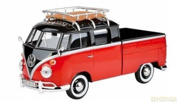 Volkswagen T1 Pick Up with Roof Rack (red/black)