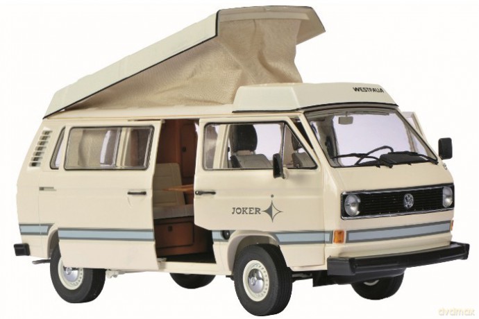 Volkswagen T3 Joker Campingbus with Folding Roof (cream white)