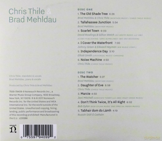 Chris Thile & Brad Mehldau: Chris Thile & Brad Mehldau [2CD]