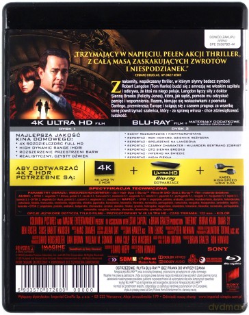 Inferno [Blu-Ray 4K]+[Blu-Ray]