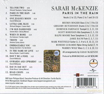Sarah Mckenzie: Paris In The Rain [CD]