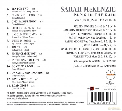 Sarah Mckenzie: Paris In The Rain [CD]