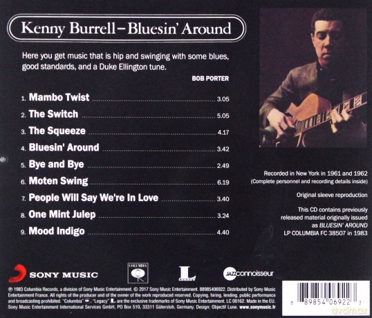 Kenny Burrell: Bluesin' Around [CD]