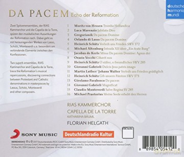 Capella de la Torre: Da Pacem - Echo der Reformation [CD]