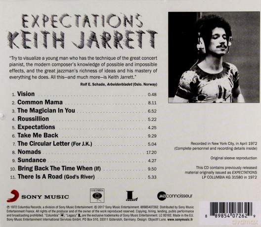 Keith Jarrett: Expectations [CD]