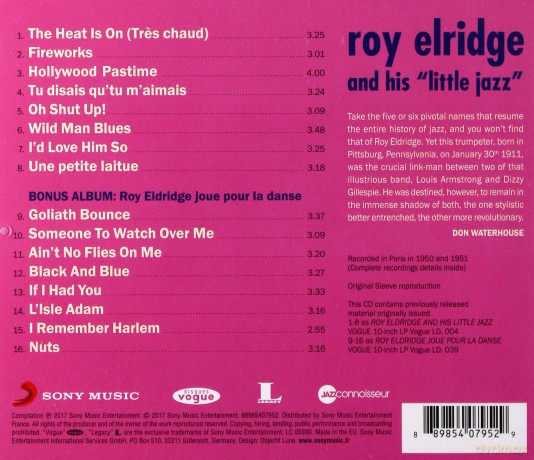 Roy Eldridge: Roy Eldridge and His Little Jazz [CD]