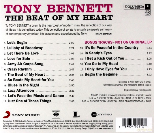 Tony Bennett: The Beat of My Heart [CD]