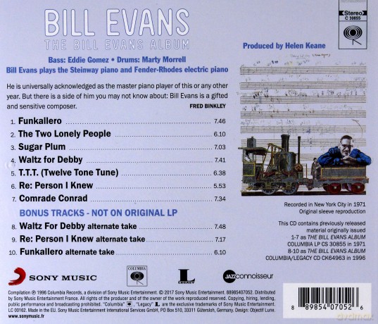 Bill Evans: The Bill Evans Album [CD]