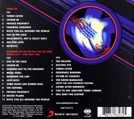 Judas Priest: Turbo 30 (Remastered 30th Anniversary Edition) [3CD]