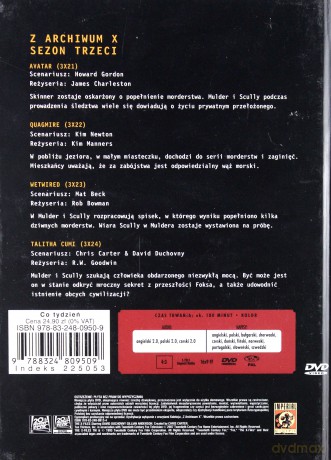 Z Archiwum X (Sezon 3) cz. 19 odc. 21-24 (booklet) [DVD]