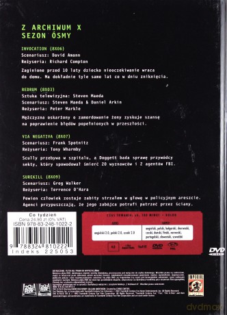 Z Archiwum X (Sezon 8) cz.44 (booklet) [DVD]