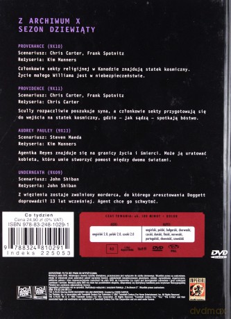 Z Archiwum X (Sezon 9) cz. 51 (booklet) [DVD]