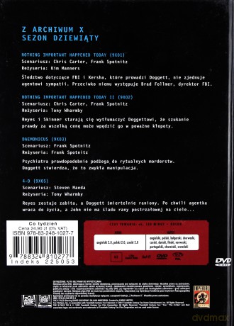 Z Archiwum X (Sezon 9) cz. 49 (booklet) [DVD]