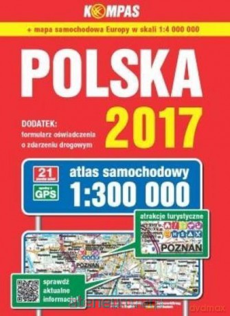 Atlas samochodowy Polska 1:300 000